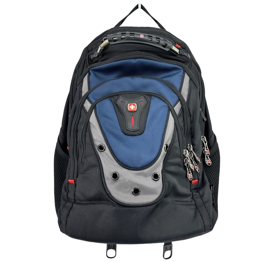 Wenger SwissGear Laptop Backpack Black Blue Grey Travel School Bag 17" Laptop